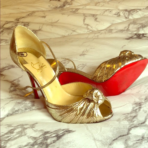 Christian Louboutin Shoes - Christian Louboutin Gold Knot Heel